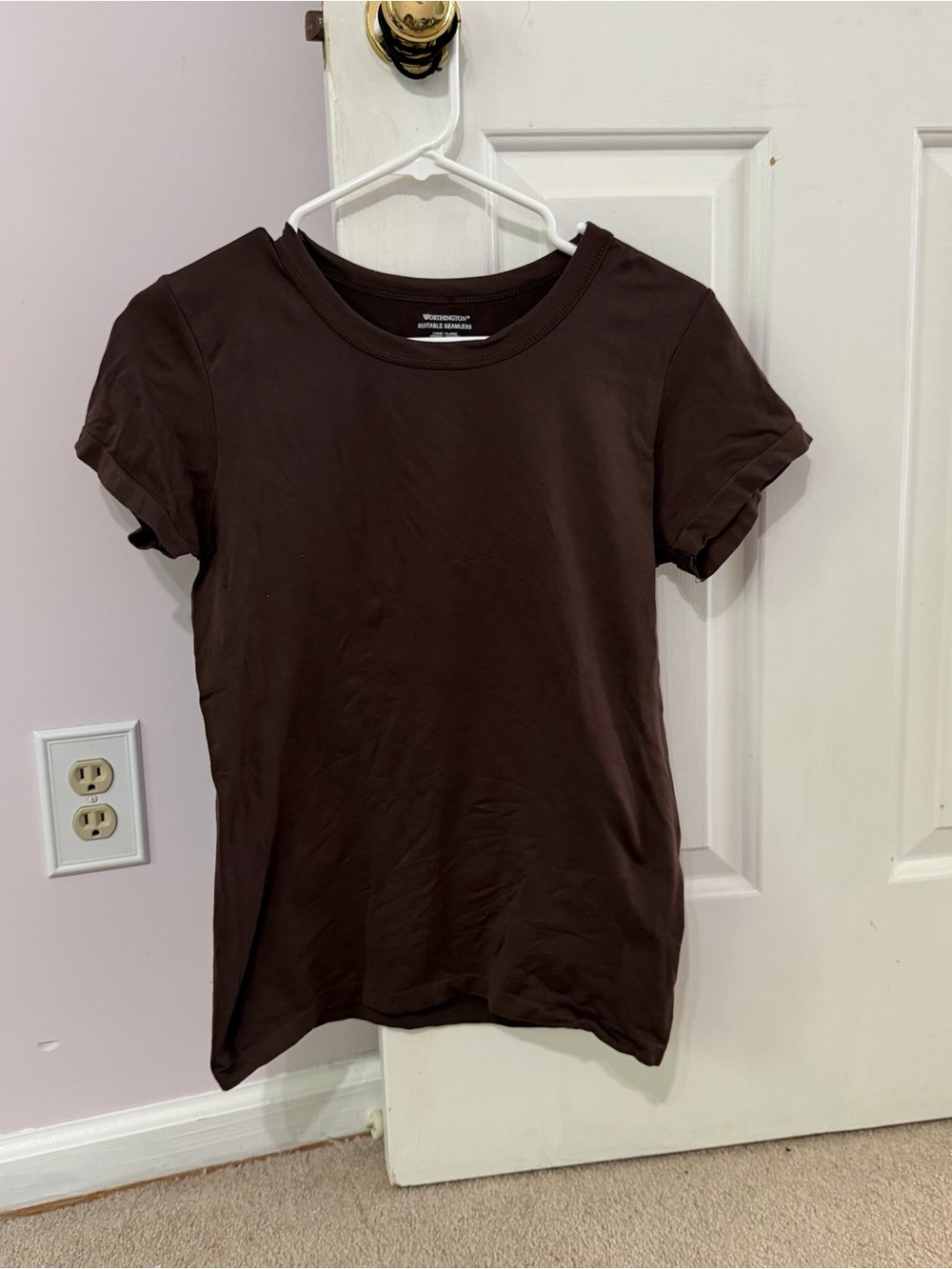 Everyday Crewneck Tee - Brown